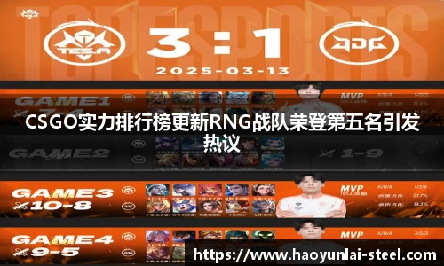 CSGO实力排行榜更新RNG战队荣登第五名引发热议