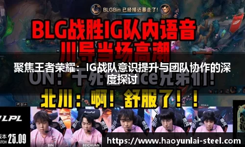 聚焦王者荣耀：IG战队意识提升与团队协作的深度探讨