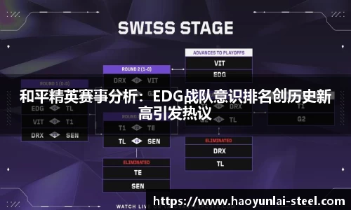 和平精英赛事分析：EDG战队意识排名创历史新高引发热议
